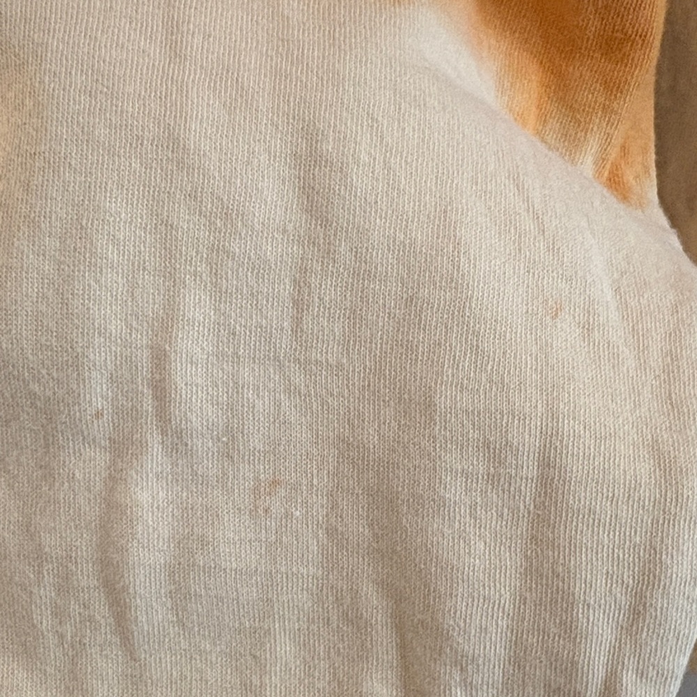 Athleta Orange and Cream Dip-Dye Bright Crewneck Sweatshirt SZ S - Picture 3 of 7